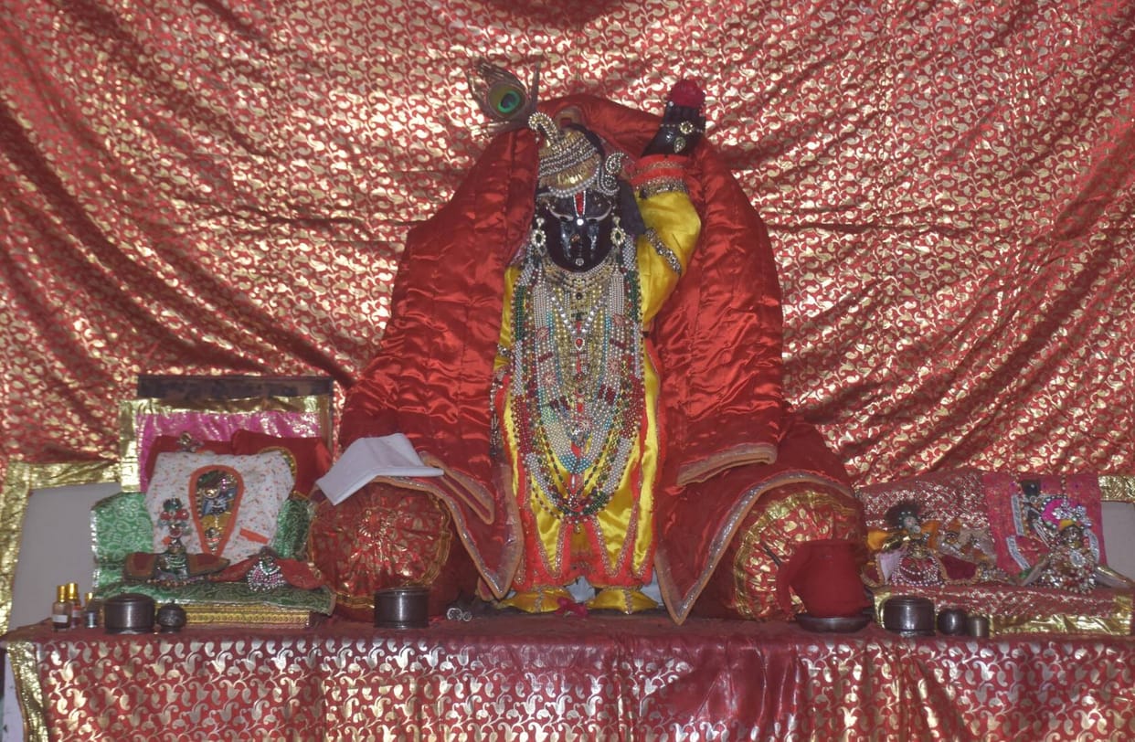 Gods are covered with quilts in temples, and hot saffron milk is being offered.