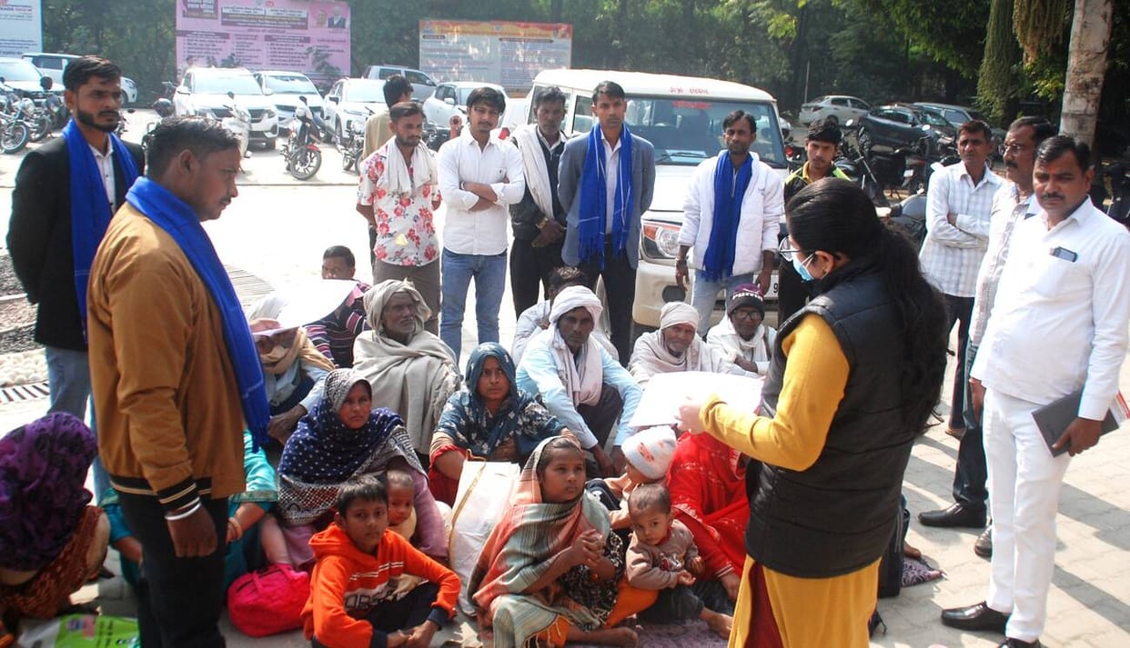 Accused of fraudulently transferring land in his name, protest held at the Collectorate