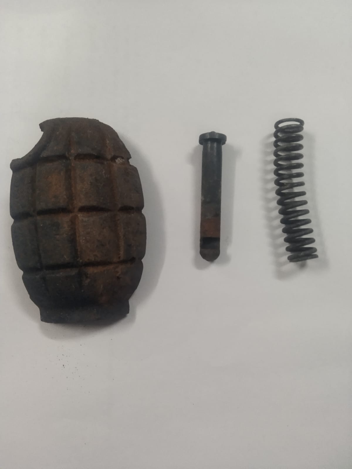 rohtas bihar news: two hand grenades recovered from canal, rohtas police investigation, bomb case