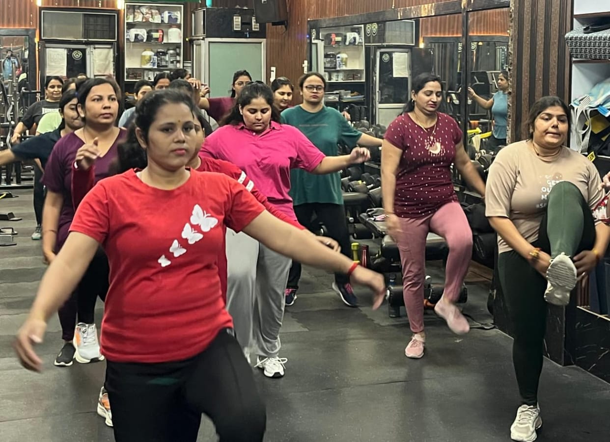 Women are serious about health, sweating for fitness