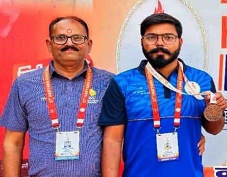 Rahul Solanki won bronze medal in Haryana Olympic Games