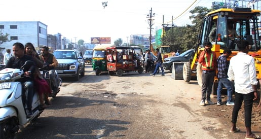 Construction of a culvert near Harmony Hotel begins, affecting traffic.
