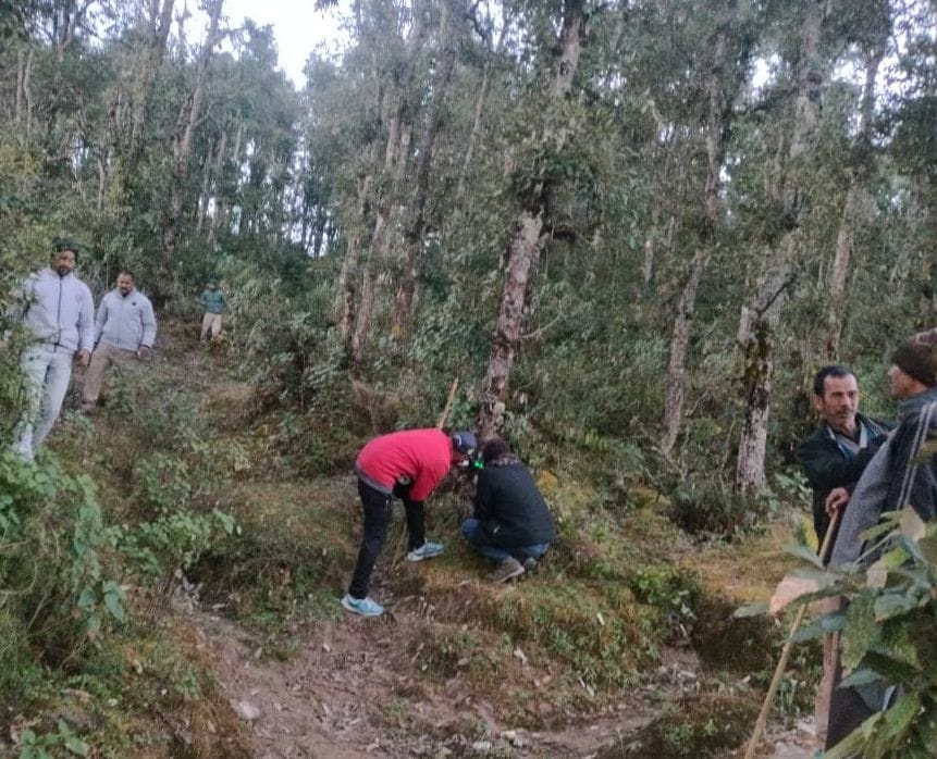 The man-eater is not being captured in the forest department's camera trap.
