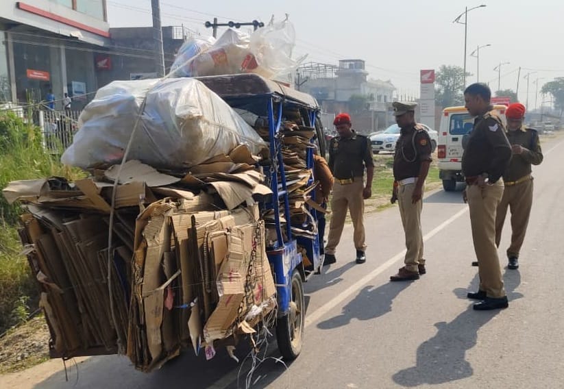 Traffic police became strict on overloading and rule violations