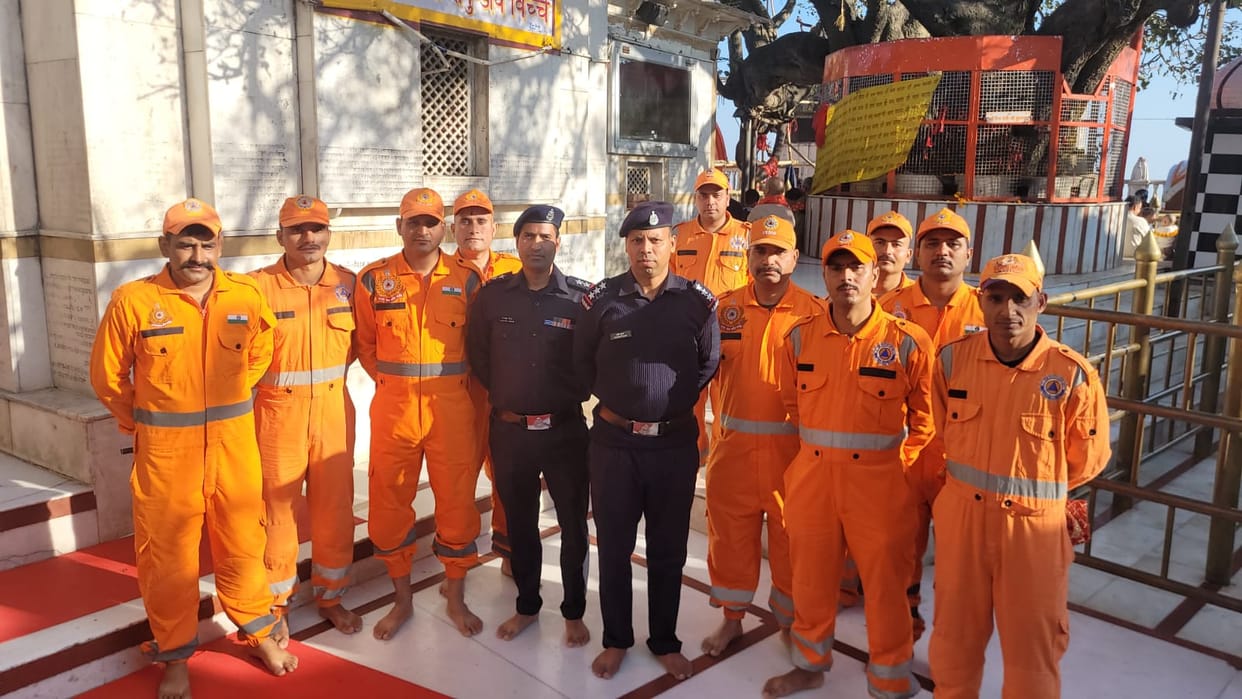 NDRF conducts security inspection at Naina Devi Shaktipeeth
