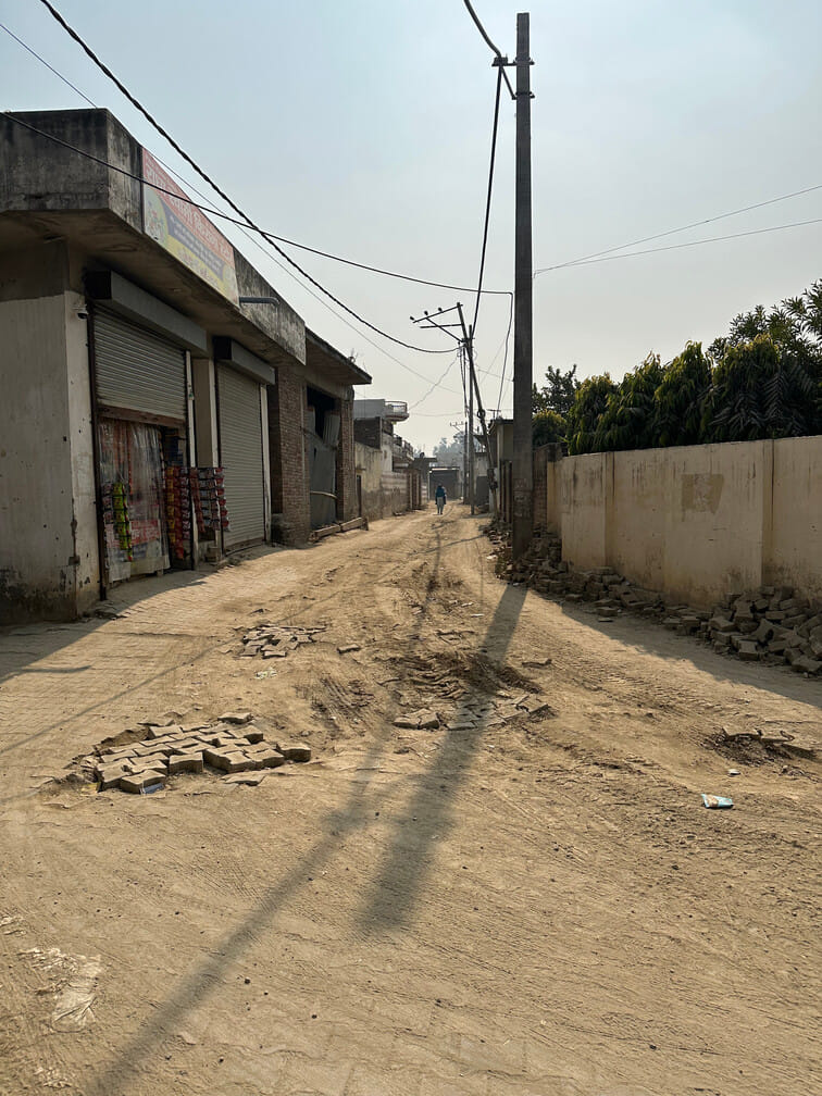 The road has been uprooted for three months, causing distress to the villagers.