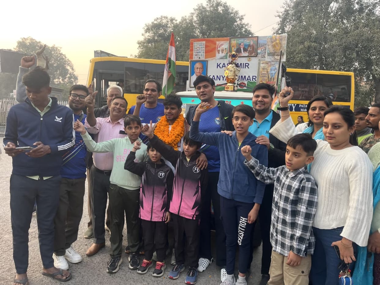 Ankur is running 4000 km from Kashmir to Kanyakumari.