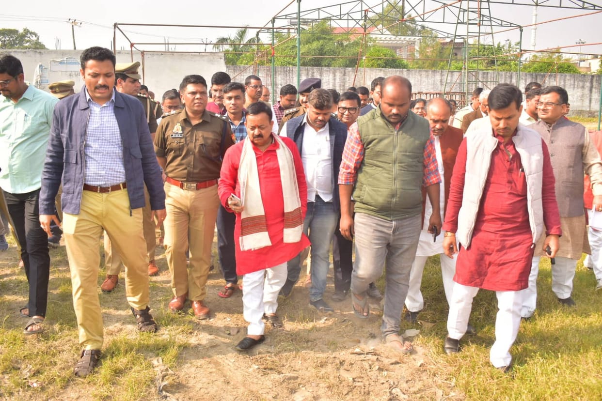 Helicopter landing site changed due to security reasons
