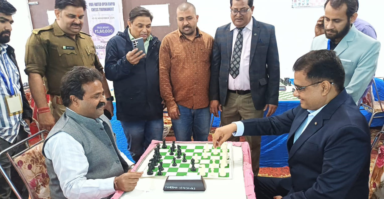 Players from Delhi, UP, MP, Bihar performed strongly in the International FIDE Rated Open Rapid Chess Tournament.