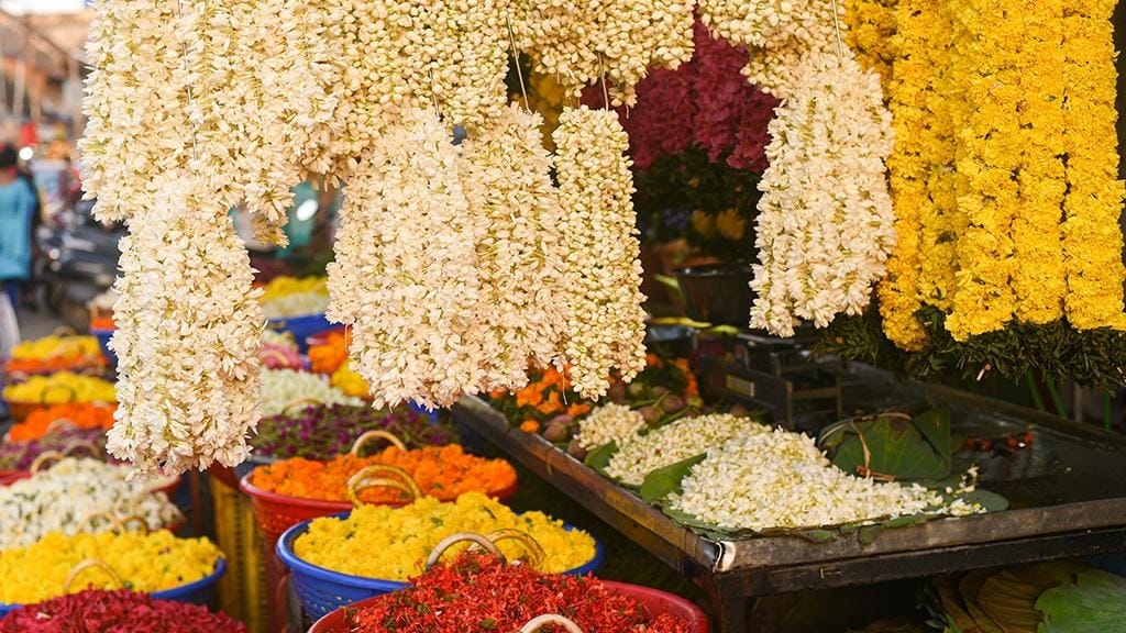 The demand for flowers has increased during the wedding season, and sales are increasing.
