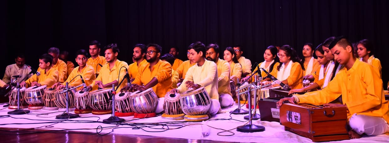 Dance and singing performance by the students