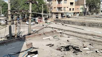 A young man died after being electrocuted on the roof of a shop