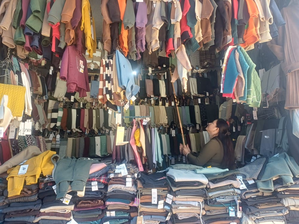 Women traders organised a fair in Gandhi Market with Tibetan attire.