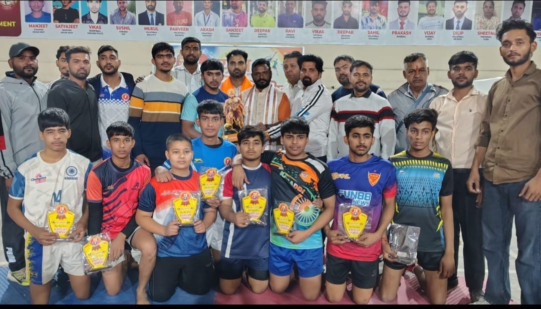 Malik Sports Academy team won the Kabaddi Championship