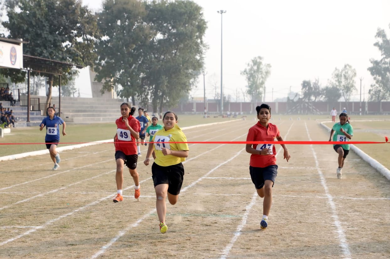 Aman was first in the 100 meter race in the junior category and Vrittika was first in the girls category.
