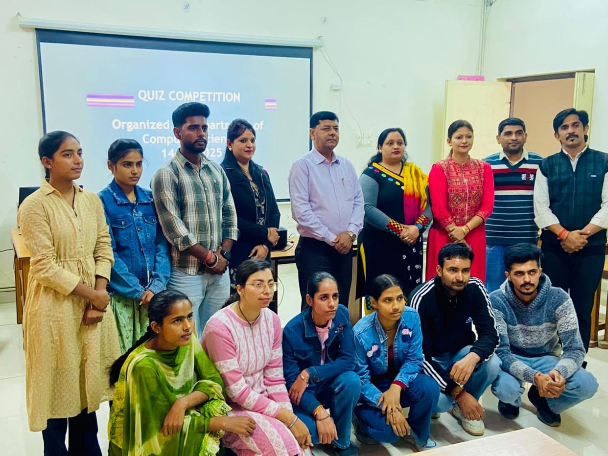 Shubham, Sonam and Deepanshu winners in the quiz