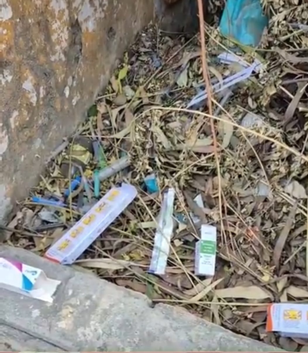 Drug abuse continues unchecked, empty syringes found again at Karna Stadium