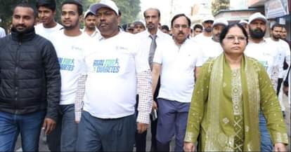 Awareness message given through 'Run for Diabetes'