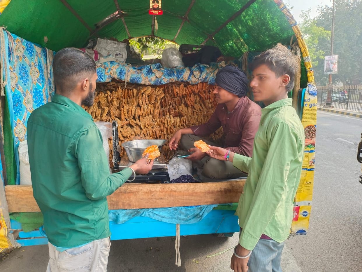 Jaggery from UP is giving sweetness to the people of Rohtak.