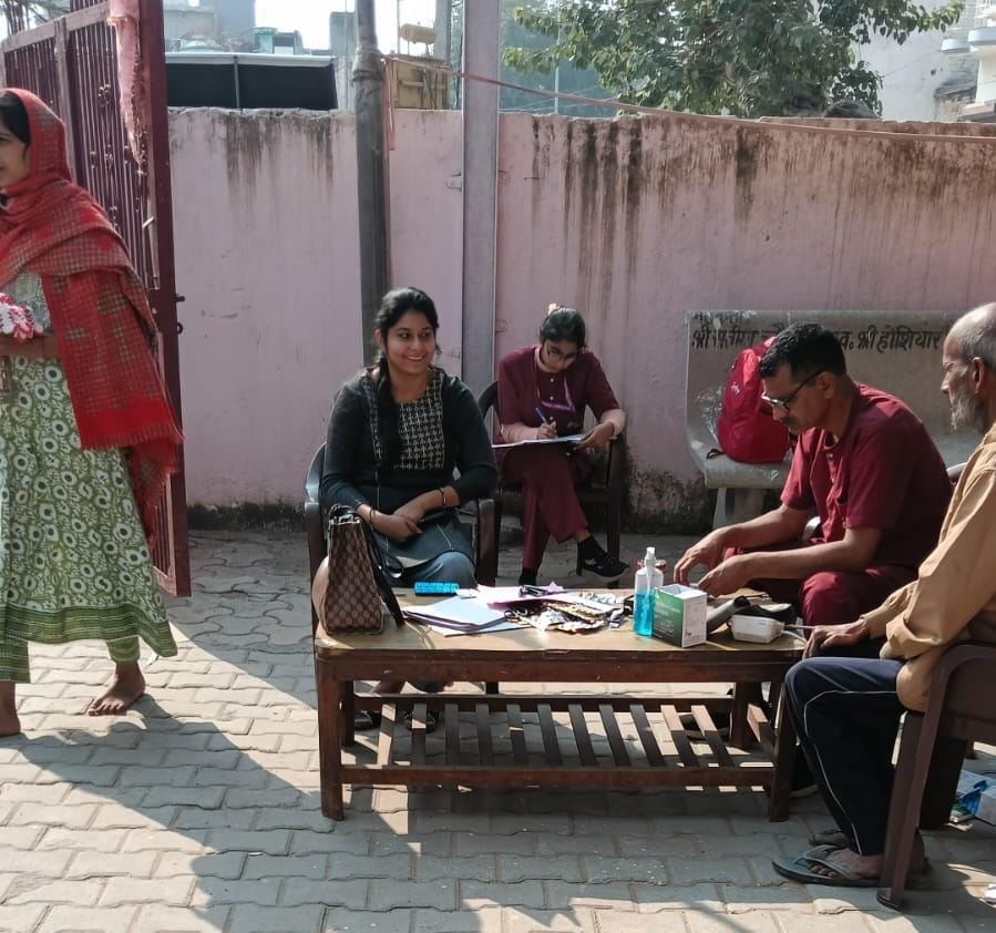 32 people got themselves examined in the camp.