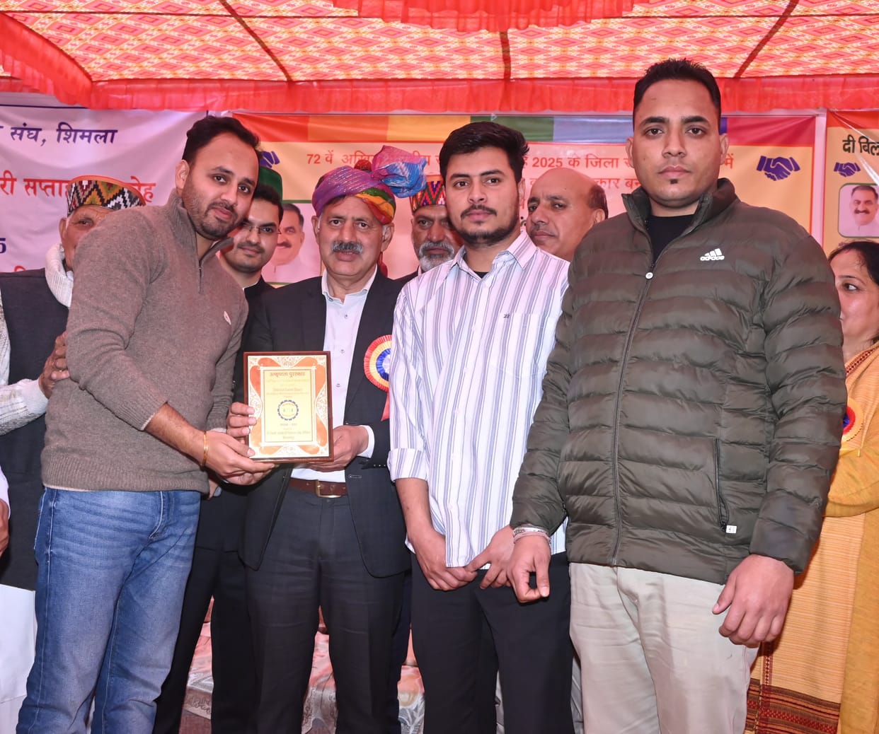 Kahlur Milk Cooperative Society Namhol was honored