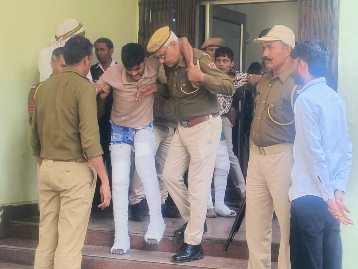 All four accused in the cow smugglers encounter case appear in court