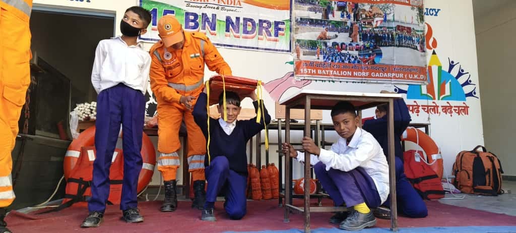 Disaster management training given to students