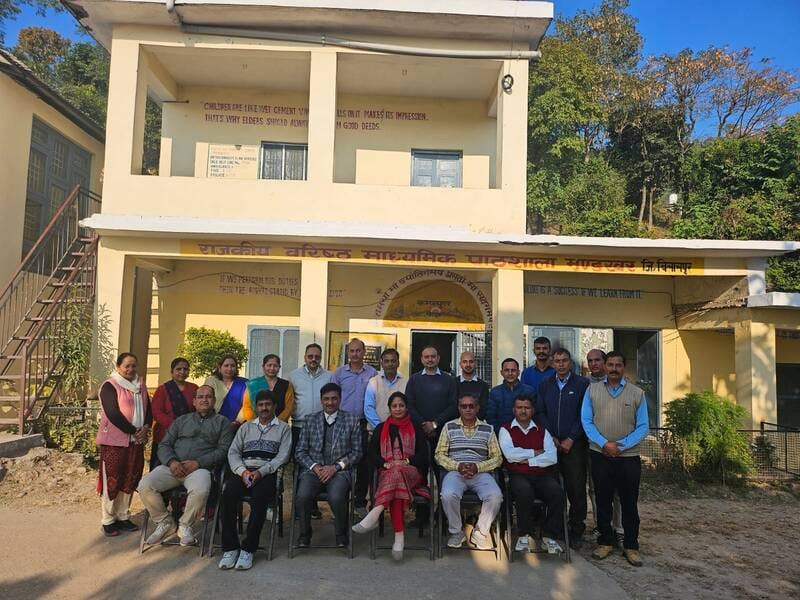 The education department team conducted a surprise inspection of Mundkhar school.