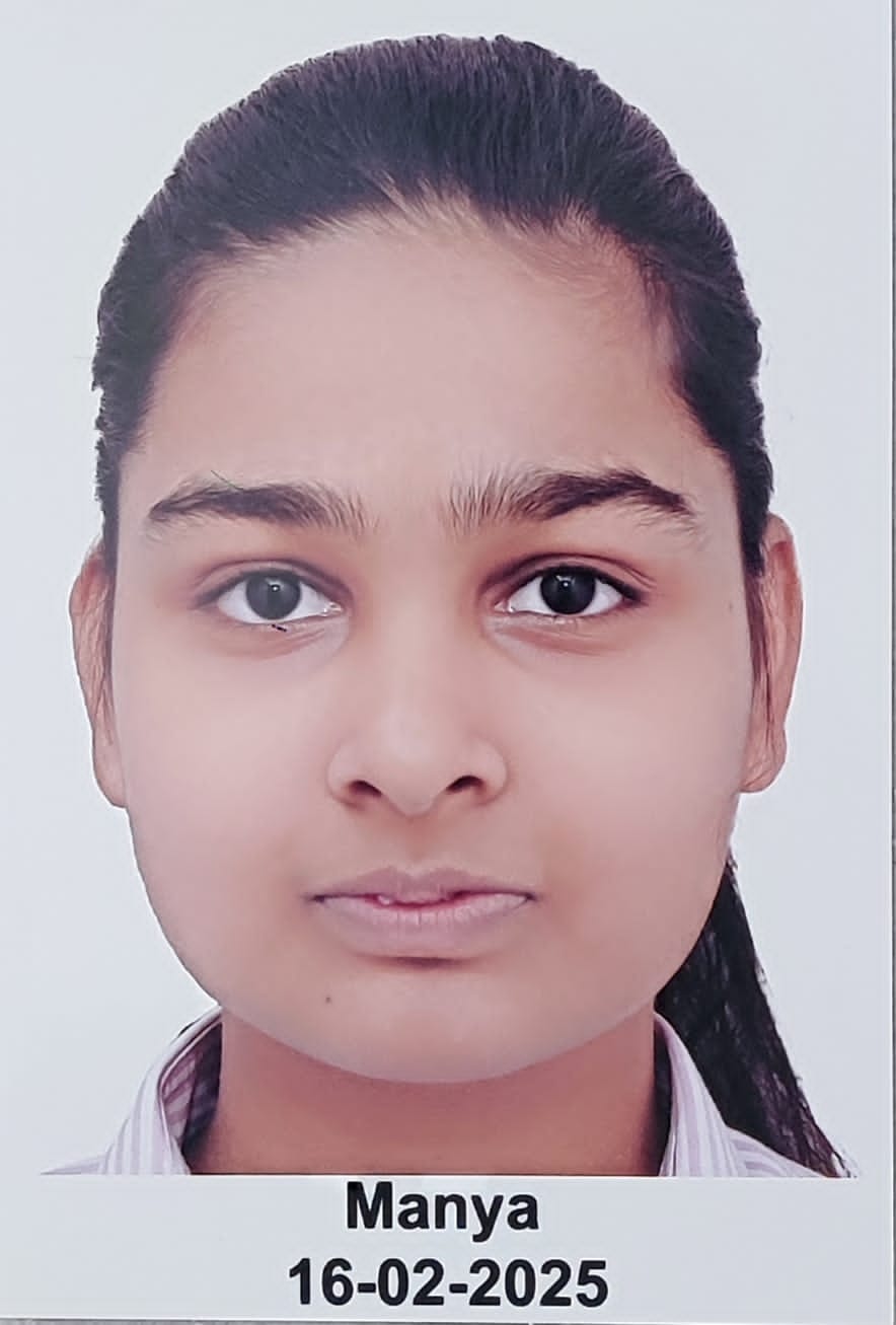 Manya Bharadwaj got admission in Government Medical College