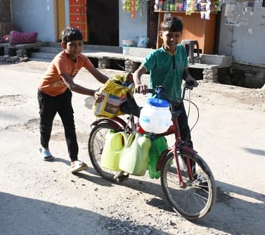 The motor of the tubewell of Chadayal Nayabad blew up