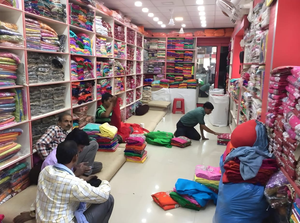 Jaipuri and Rajasthani sarees are a craze, with prices rising due to limited stock.