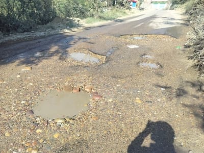 No sign of repairs, potholes increase travel difficulties