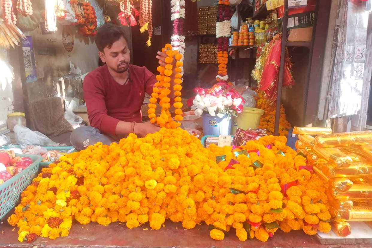 Demand for flowers increased during wedding season