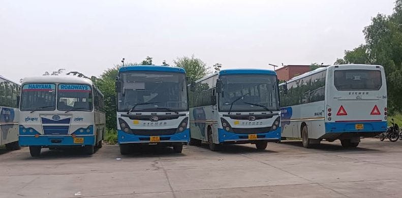 Modern buses, old hassles... squabbles over a rupee or two