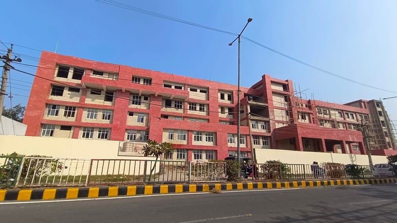 Work on the new 100-bed hospital is incomplete, and it is a challenge to complete it in December.