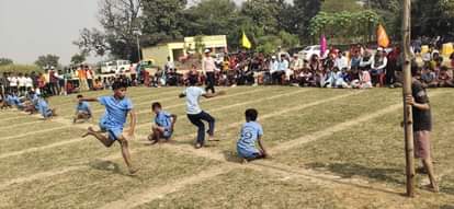 Sameer topped in 100 meter and 50 meter race.