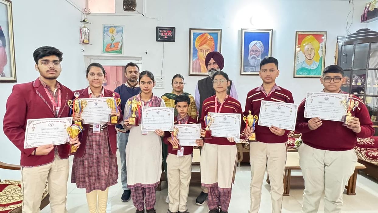 DAV School won trophies in eight competitions