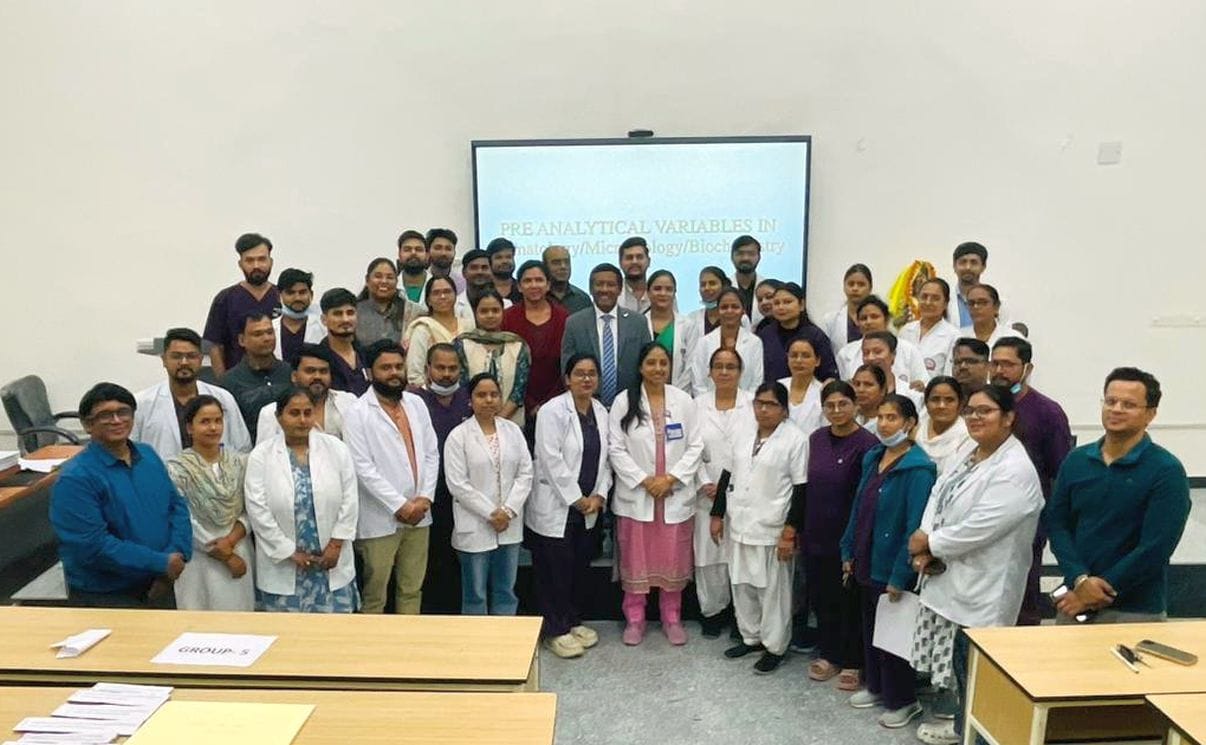 Workshop to enhance the accuracy of blood tests in the lab
