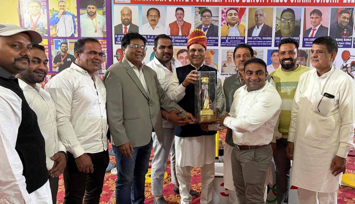 Dev first in Haryana State Powerlifting Championship