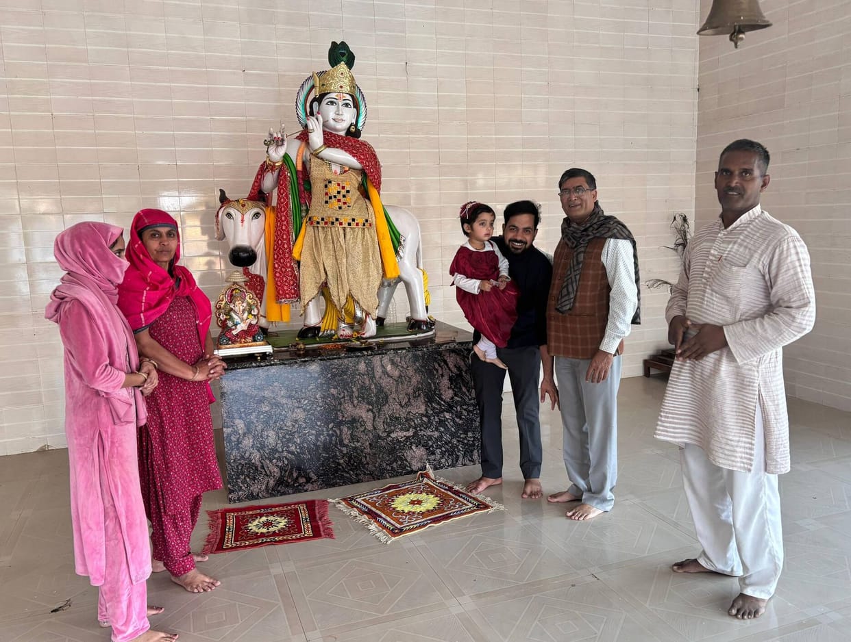 Donation of Rs 5100 to Shri Krishna Gaushala