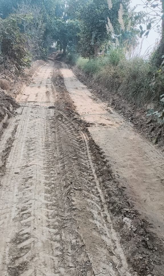 The route of Panchkosi Parikrama is bad for five kilometers.