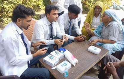 Health check-up of 45 villagers was done in the camp.