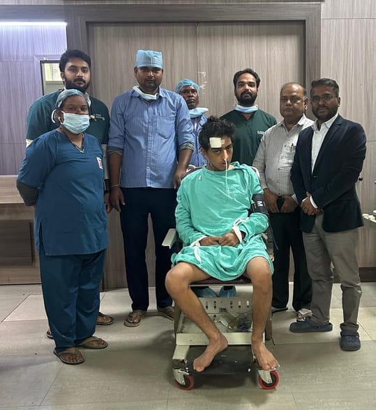 KGMU doctors saved the student's life.