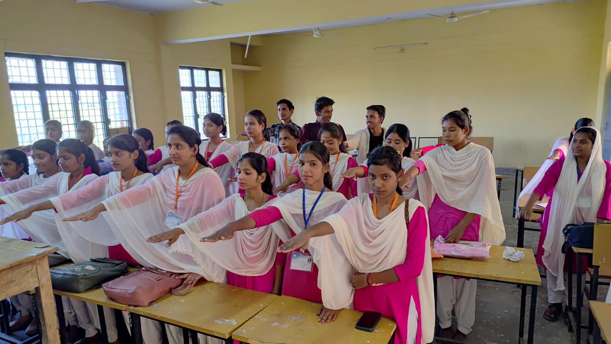 Ayesha won in essay and slogan, Chandni won in poster