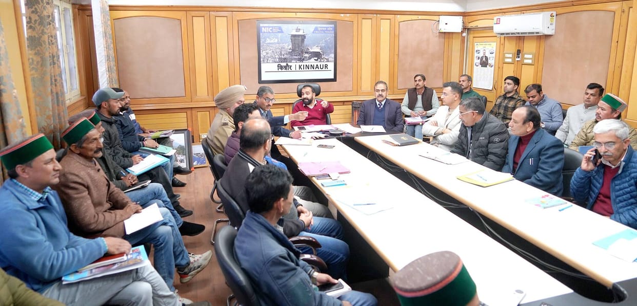 Meeting under Vibrant Village Programme in Reckong Peo