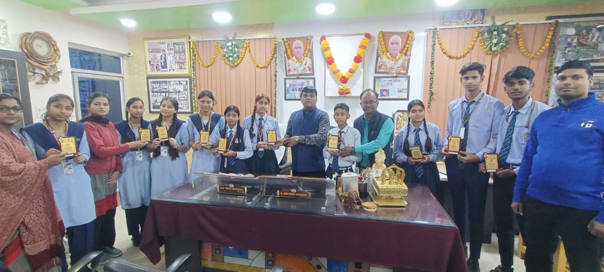 Children who performed well were honoured on Children's Day at Surya School.