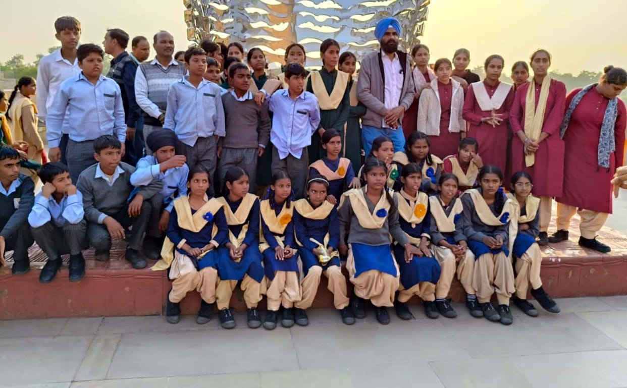 Students learnt about Sikh history by touring
