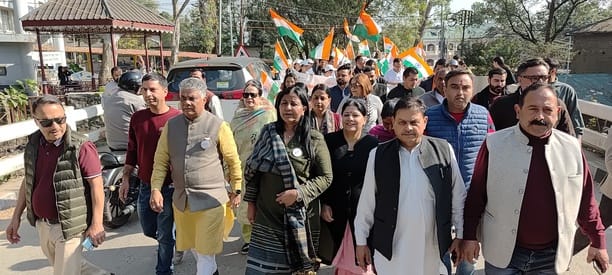 Iron Man remembered by taking out a padyatra in Dharamsala