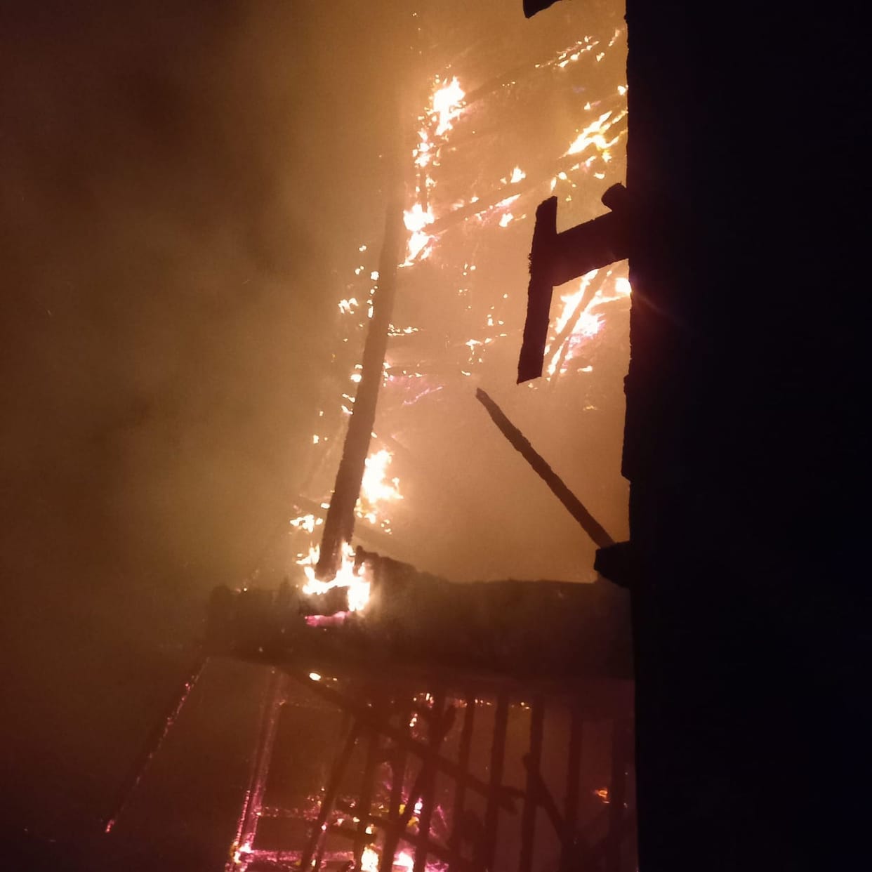 Three-storey house burnt to ashes, loss worth lakhs