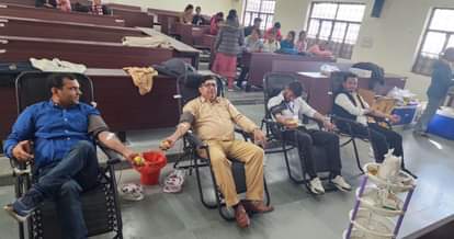 Students and teachers donated blood